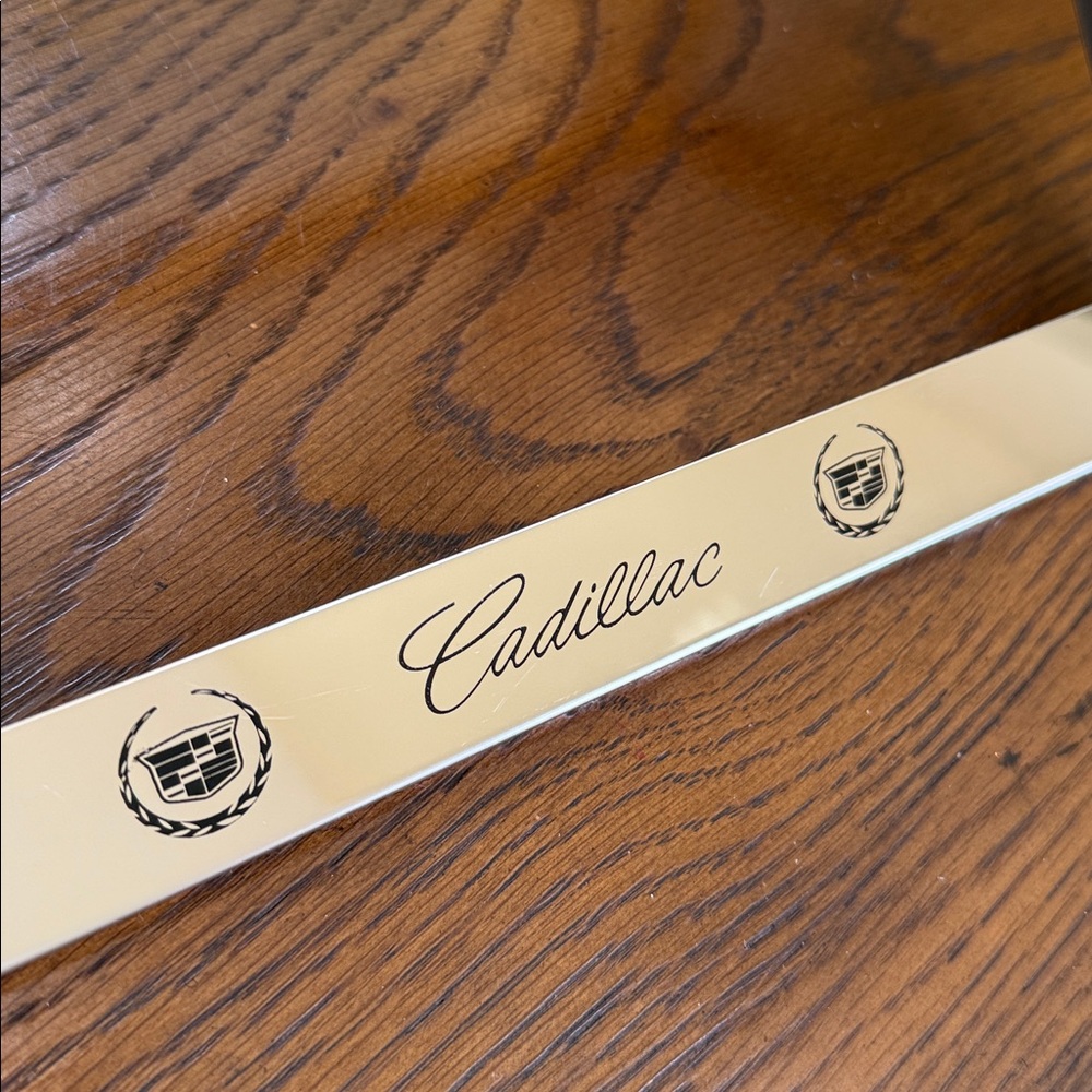 Cadillac License Plate Covers. Chrome plated. Front and Rear Frames. - Picture 13 of 14